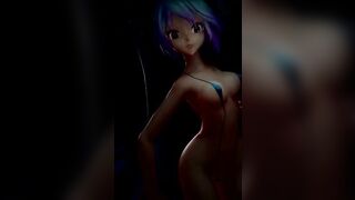 MMD Miku Micro Bikini Fireworks 4k no Effects