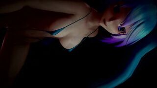 MMD Miku Micro Bikini Fireworks 4k no Effects