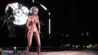 Genshin Impact - Eula Dancing for you [UNCENSORED HENTAI 4K]