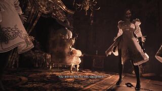 Resident Evil 8 - Nude Lady Dimitrescu & Daughters Resident Evil Village: Tall Vampire Lady