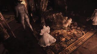 Resident Evil 8 - Nude Lady Dimitrescu & Daughters Resident Evil Village: Tall Vampire Lady