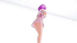 3D HENTAI Cute Elf Masturbates on the Bed