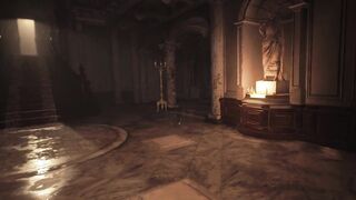 Resident Evil 8 Nude Lady Dimitrescu Red Lace Lingerie & Bottomless Daughters Resident Evil Village