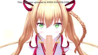 Kongo Iroha sucks a cock