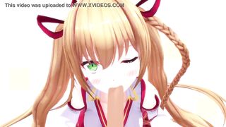 Kongo Iroha sucks a cock