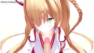 Kongo Iroha sucks a cock