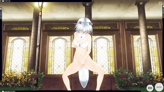 3D HENTAI Neko Girl Masturbates and Cums