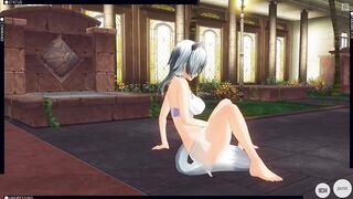3D HENTAI Neko Girl Masturbates and Cums