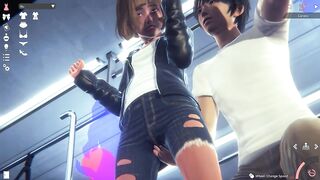 Honey select two – Nami in the metro