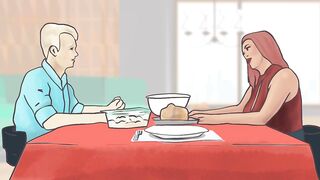 Fucking my hot stepmom after dinner