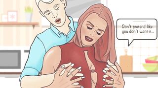 Fucking my hot stepmom after dinner