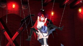 3D HENTAI BDSM Succubus Licks Devilish Pussy in the Basement