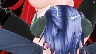 3D HENTAI BDSM Succubus Licks Devilish Pussy in the Basement