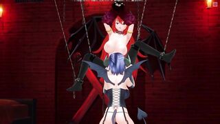 3D HENTAI BDSM Succubus Licks Devilish Pussy in the Basement