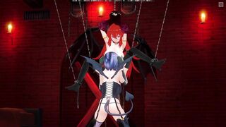 3D HENTAI BDSM Succubus Licks Devilish Pussy in the Basement