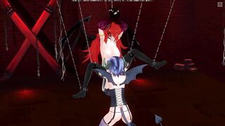 3D HENTAI BDSM Succubus Licks Devilish Pussy in the Basement