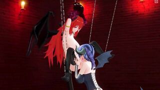 3D HENTAI BDSM Succubus Licks Devilish Pussy in the Basement