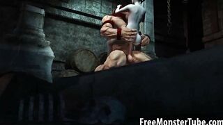 Foxy 3D cartoon babe gets fucked by the Juggernautoutvsdumino-high 2