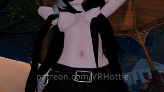 Brunette Glasses Strips in Booty Shorts Fucking Riding in Backyard Gazebo POV Hentai Lap Dance