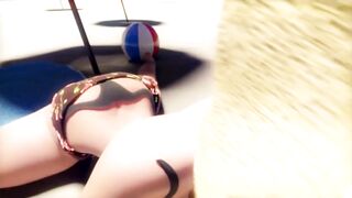 Hot Futanari Bj On The Beach