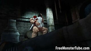Foxy 3D babe getting fucked hard by The Juggernautnoutvsdumino-high 1