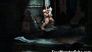 Foxy 3D babe getting fucked hard by The Juggernautnoutvsdumino-high 1