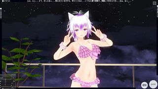 3D HENTAI Girl in Pink Seductively Masturbates in the Bathroom