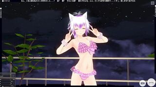 3D HENTAI Girl in Pink Seductively Masturbates in the Bathroom