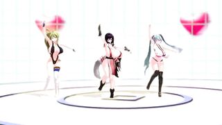 MMD 3D Ariane Cevaille Sister Breast Expansion Dance