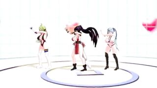 MMD 3D Ariane Cevaille Sister Breast Expansion Dance