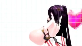 MMD 3D Ariane Cevaille Sister Breast Expansion Dance