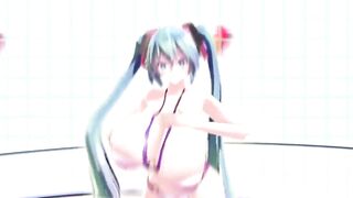MMD 3D Ariane Cevaille Sister Breast Expansion Dance