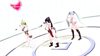 MMD 3D Ariane Cevaille Sister Breast Expansion Dance