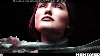 Real Life Hentai - Cumflation and Oviposition - Sonya Blaze got fucked by Aliens
