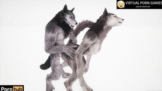 Wild Life Furry Porn with two Werewolves 4K 60 FPS