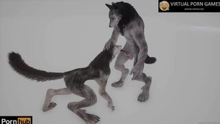 Wild Life Furry Porn with two Werewolves 4K 60 FPS