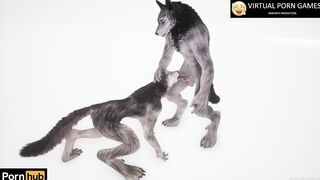 Wild Life Furry Porn with two Werewolves 4K 60 FPS