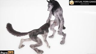 Wild Life Furry Porn with two Werewolves 4K 60 FPS
