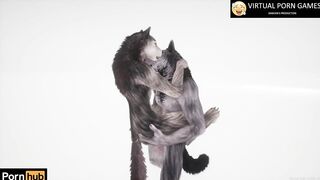 Wild Life Furry Porn with two Werewolves 4K 60 FPS