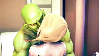 Female Knight Lose to Monster Ork - Episode.4