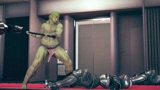 Female Knight Lose to Monster Ork - Episode.4