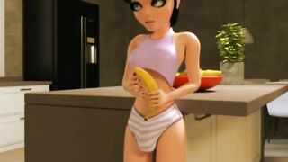 Monster cock mommy deepthroats daughter - 3D Futa Sex ENGDub
