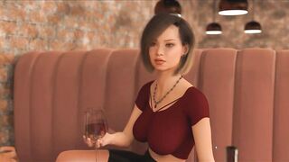 No More Money-The big natural tits in the red dress