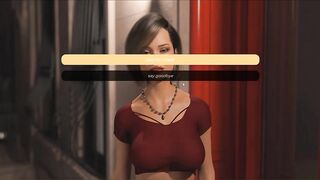 No More Money-The big natural tits in the red dress