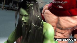 3D Toon Mutant Babe Gets Fucked Hard Outdoors