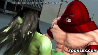 3D Toon Mutant Babe Gets Fucked Hard Outdoors
