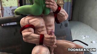 3D Toon Mutant Babe Gets Fucked Hard Outdoors