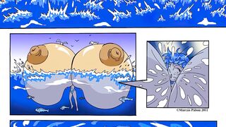 Water be Comic - Giantess Growth Boobs Expansion Hentai Comic