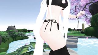 Kitty Girl Dances and Strips
