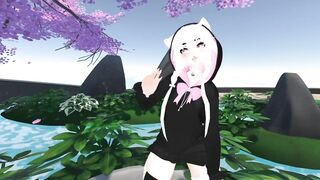 Kitty Girl Dances and Strips